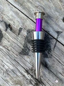 Repurposed Knitting Needle Bottle Stopper