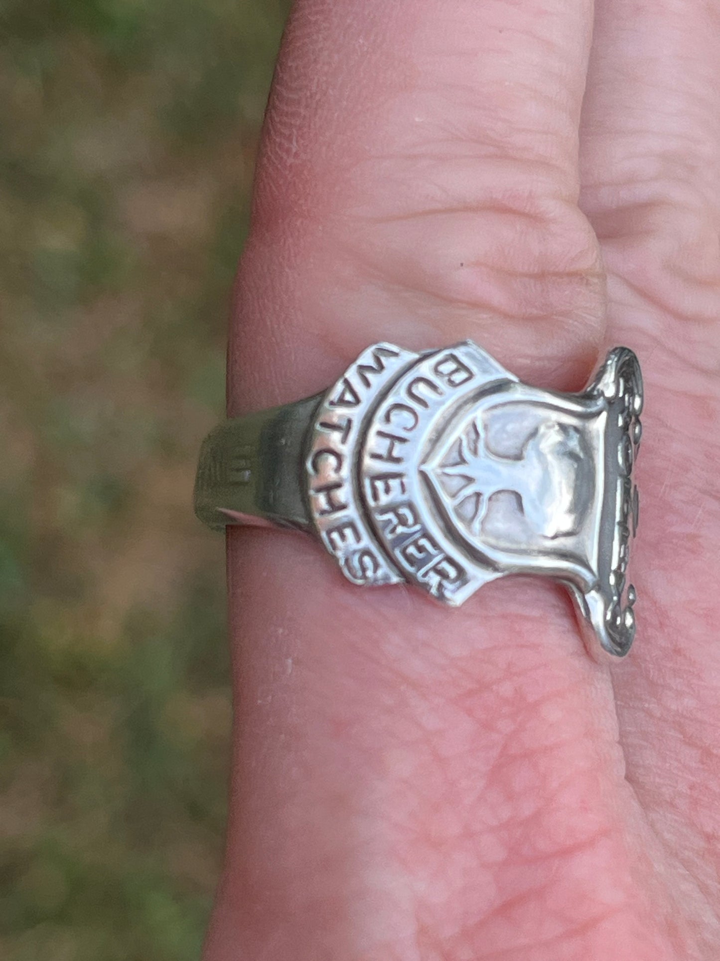 Vintage Rolex Bucherer Watches Lucerne Spoon Ring