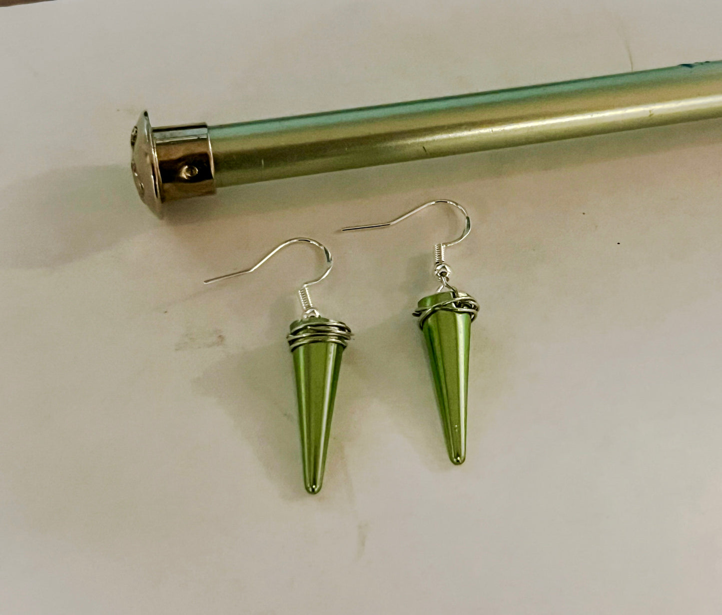 Upcycled Just The Tip Knitting Needle Earrings