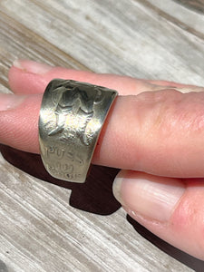 Vintage Puss in Boots Spoon Ring