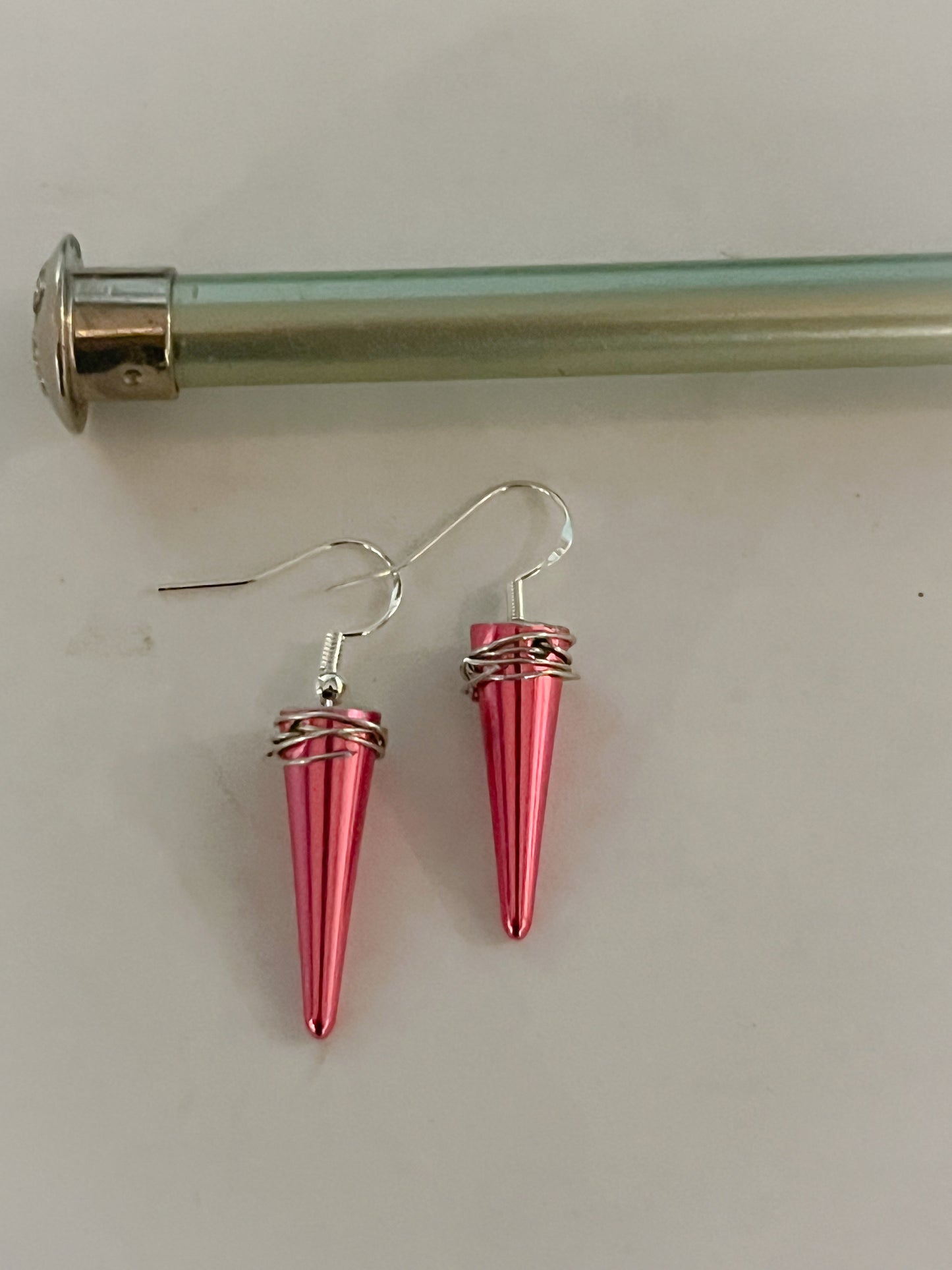 Upcycled Just The Tip Knitting Needle Earrings