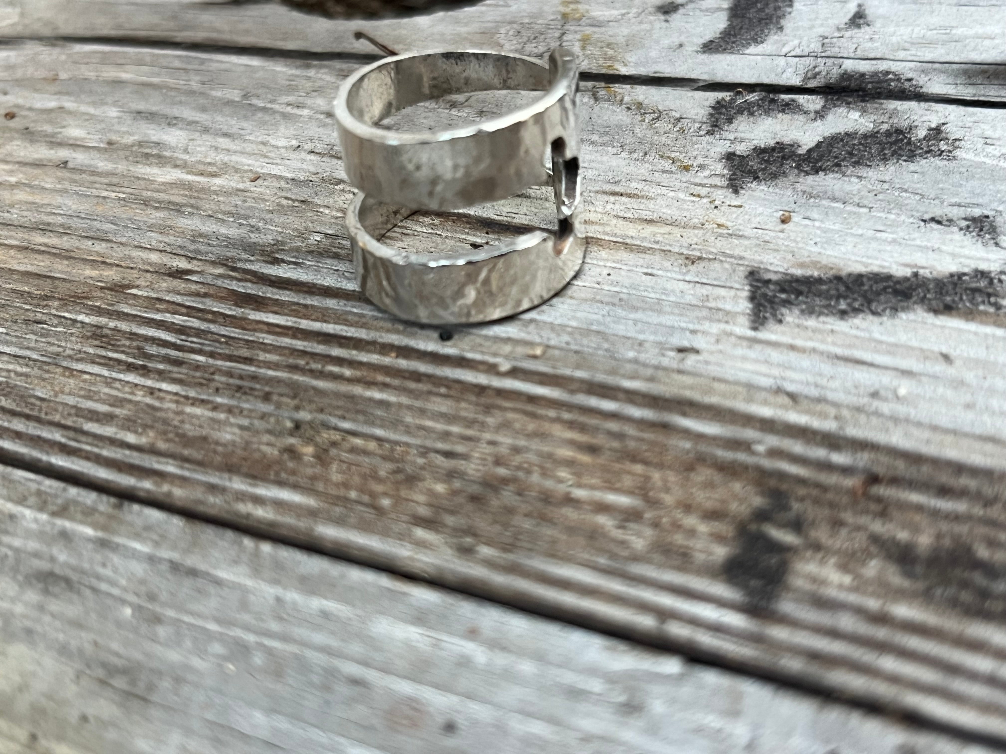 Vintage Silverplated Serving Fork Ring