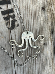 Vintage Fork Octopus Pendant (Rebecca)