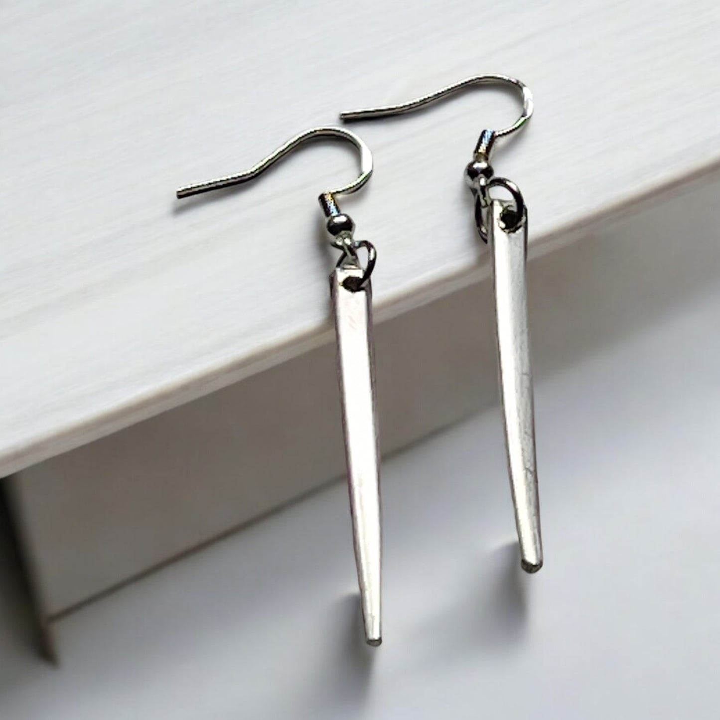 Silver Plated Fork Tine Earrings