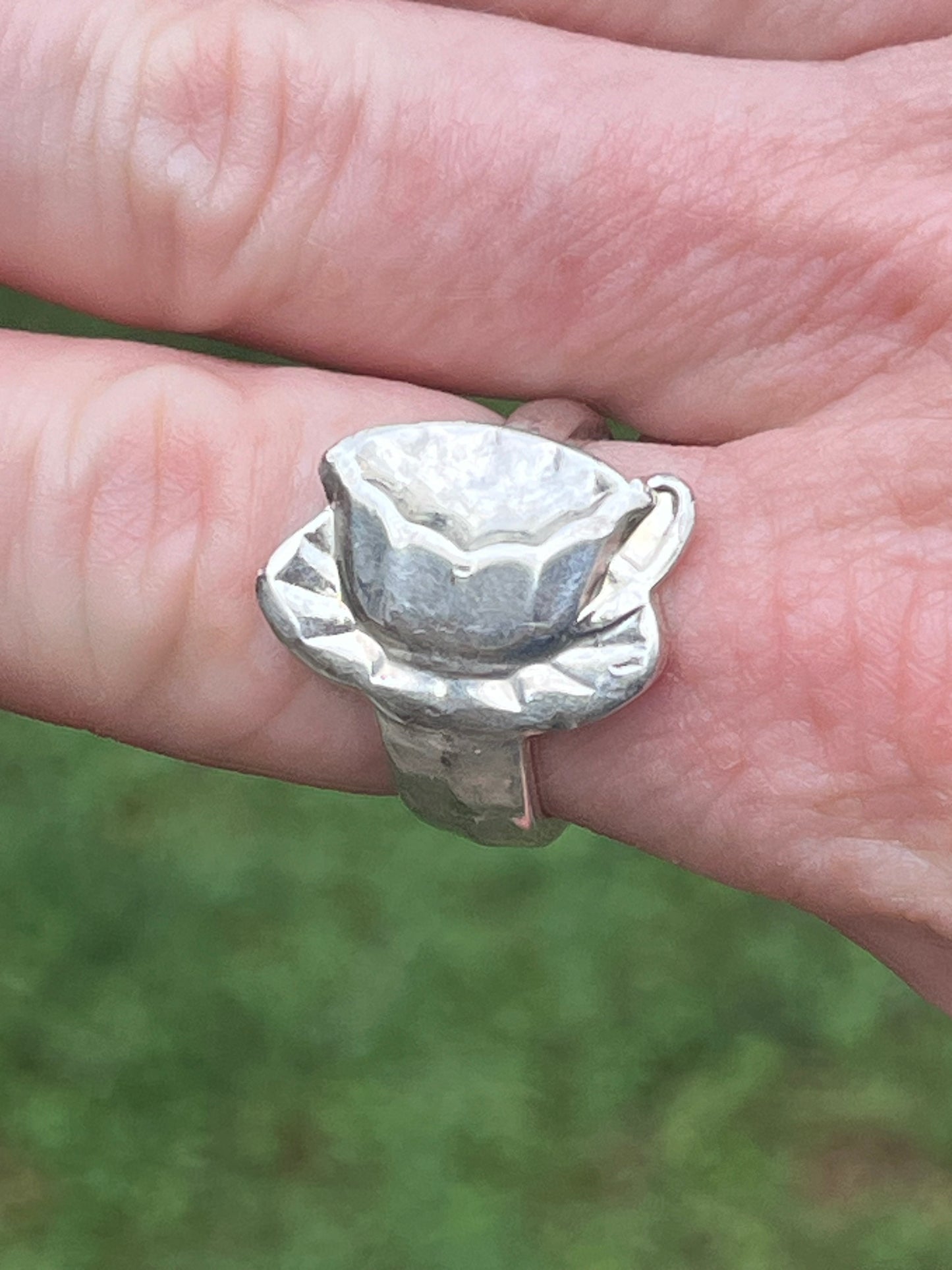 Vintage Teacup/Coffee Cup Spoon Ring