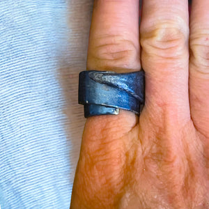 Upcycled Wrapped Knitting Needle Ring