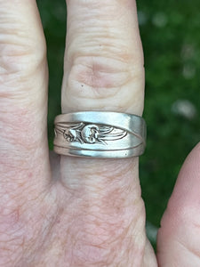 Vintage Spoon Ring Silver Tulip (1956)