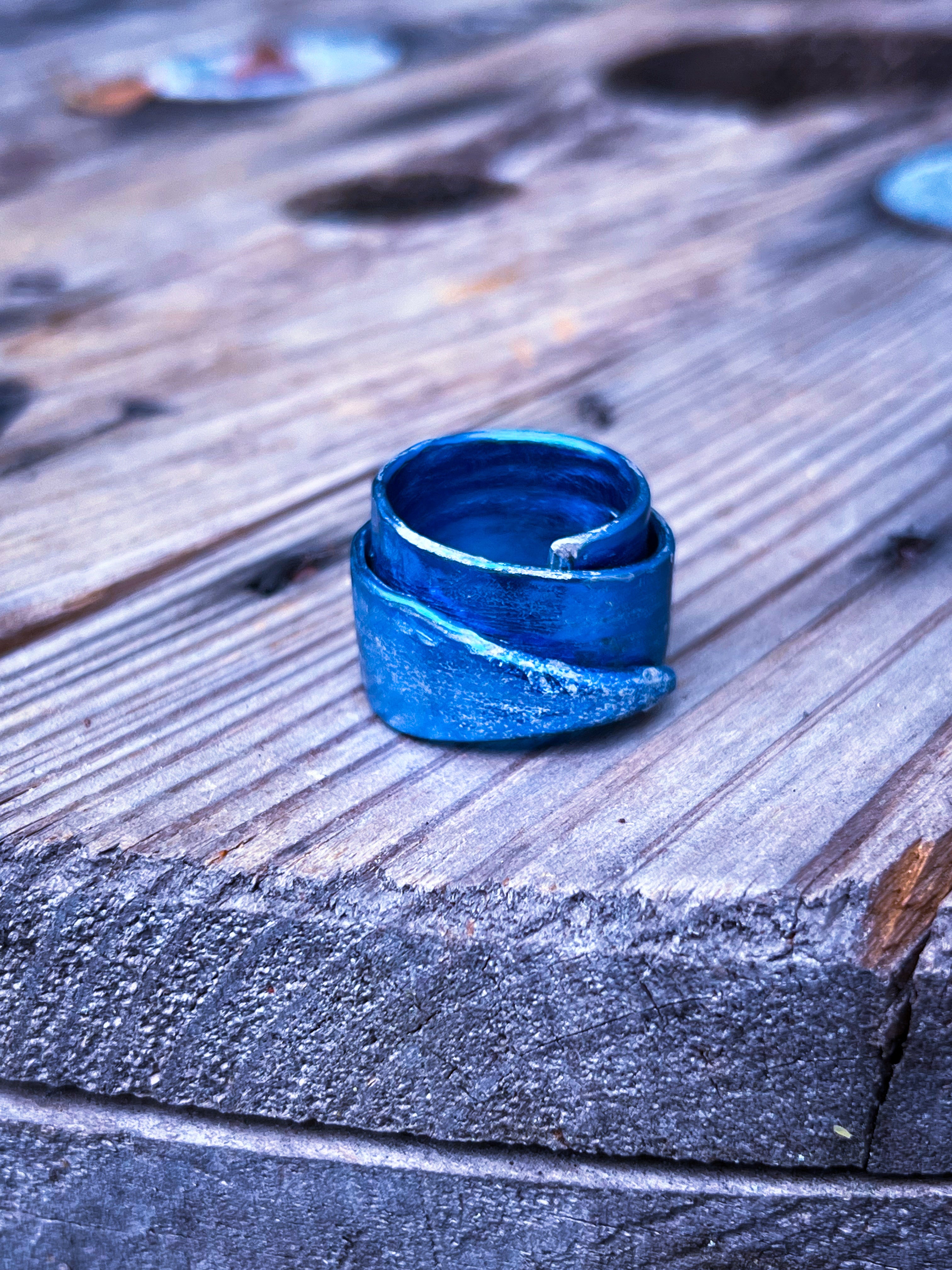 Upcycled Wrapped Knitting Needle Ring