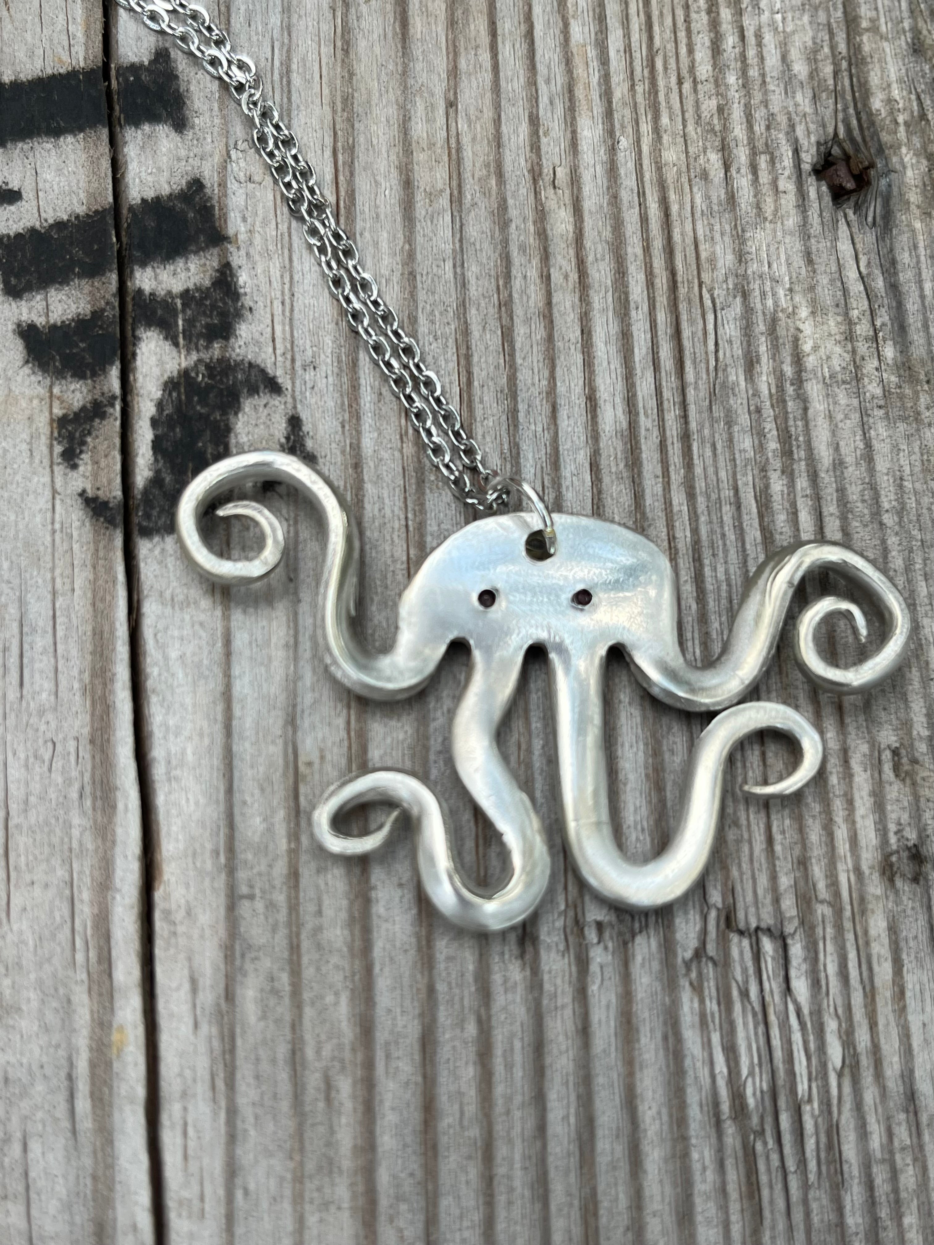 Vintage Fork Octopus Pendant (Simple Stella)