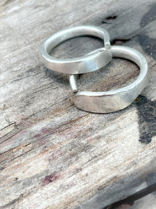 Silverplate Stackable Fork Tine Rings