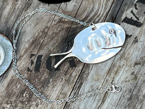 Vintage Silverplate Spoon Fish Necklace