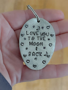 Love You to the Moon and Back Spoon Key Chain