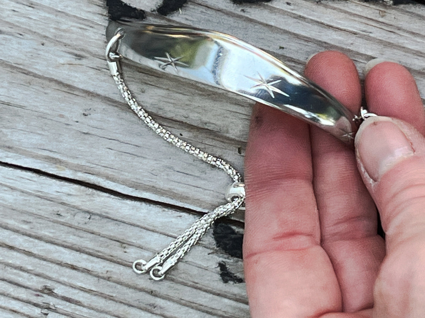 Vintage Atomic Burst Adjustable Spoon Bracelet