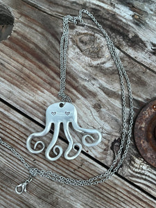 Vintage Fork Octopus Pendant Split