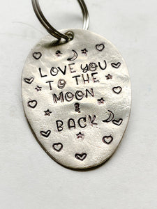 Love You to the Moon and Back Spoon Key Chain